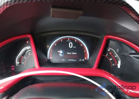 2019 Honda Civic Si из США, поврежденный, VIN 2HGFC1E51KH704185